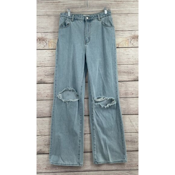 Rolla's‎ High Rise Loose Straight Jeans Women's Size 30 Blue Light Wash Denim - Picture 1 of 14